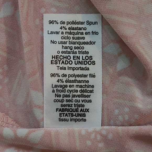 LulaRoe Orange Floral Skirt - Picture 6 of 6